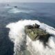 An amphibious landing exercise involving a Marine Expeditionary Unit