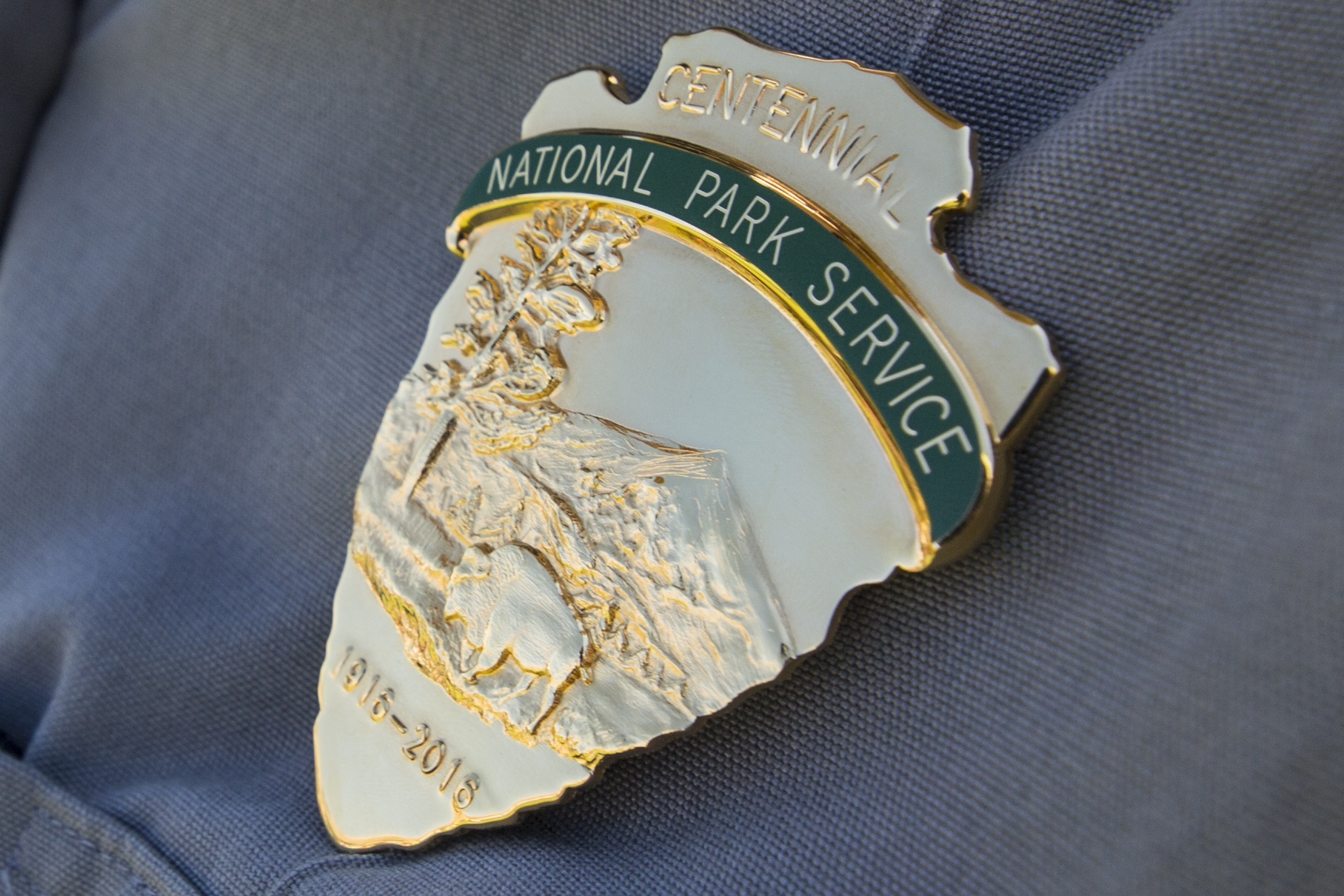 National Park Service Centennial gold patch