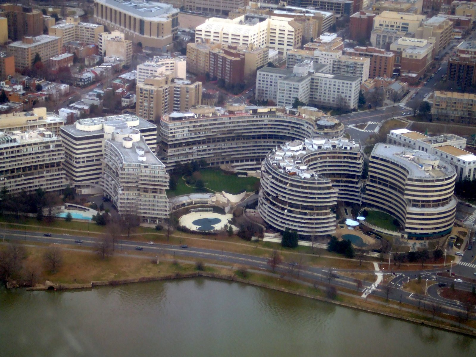 The Watergate Complex, aerial view