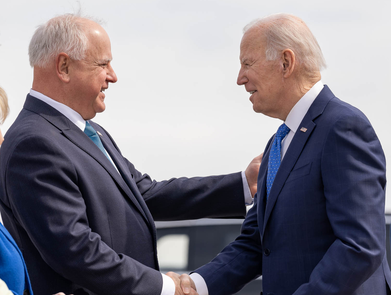 Tim Walz and Joe Biden