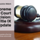 Title IX trans-friendly rule change enjoined