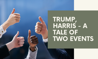 Trump, Harris – a tale of two events