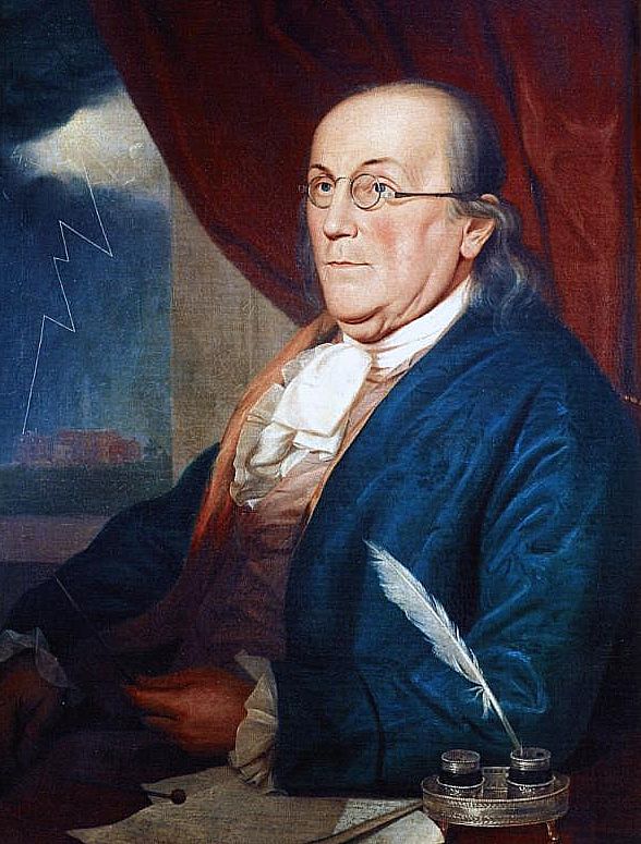 Benjamin Franklin portrait by Charles Wilson Peale