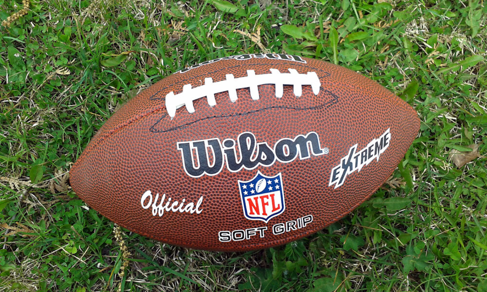 An American football, suitable for the Super Bowl