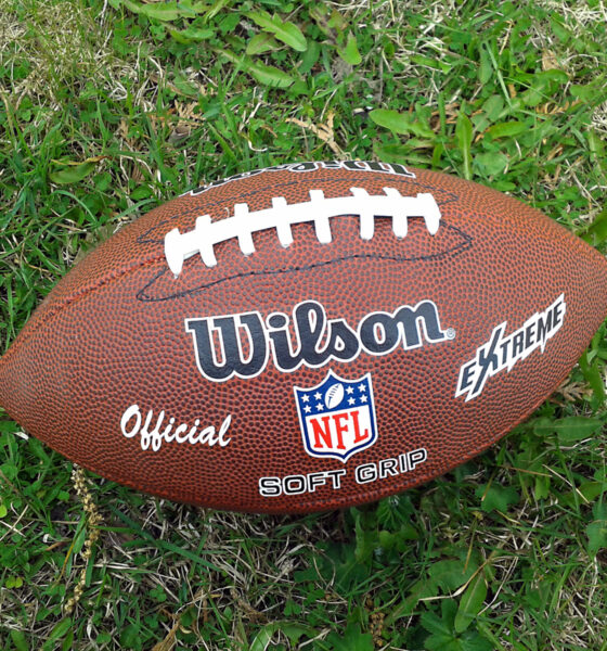 An American football, suitable for the Super Bowl