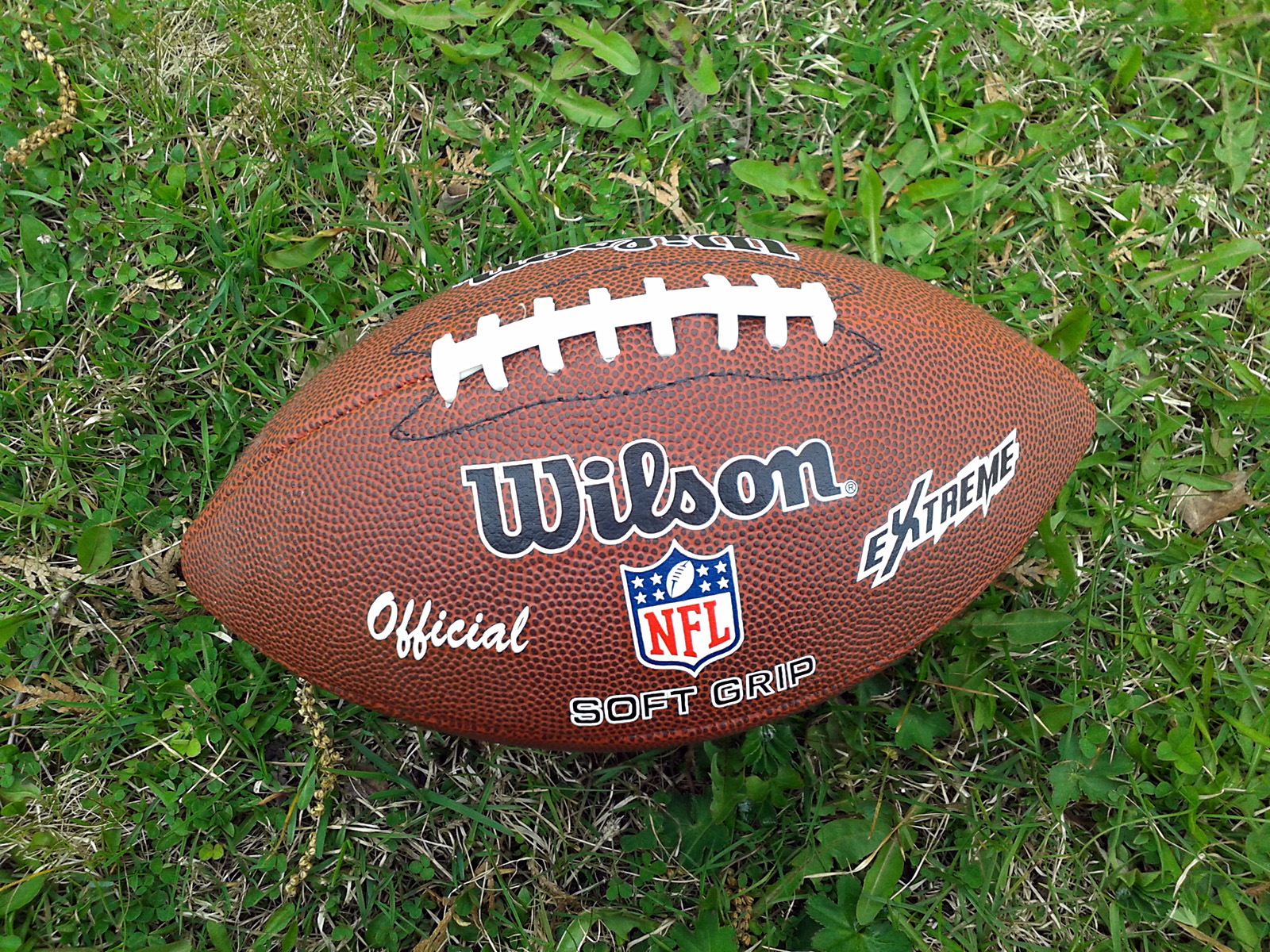 An American football, suitable for the Super Bowl