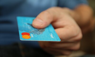 Credit card with MasterCard logo