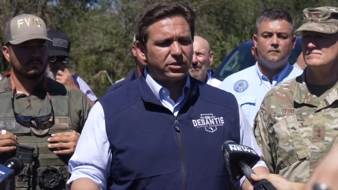 Governor Ron DeSantis (R-Fla.) gives an update on Hurricane Ian