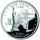 New York quarter reverse