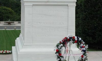 Tomb of the Unknown Soldier in Arlington National Cemetery