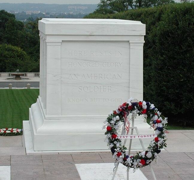 Tomb of the Unknown Soldier in Arlington National Cemetery