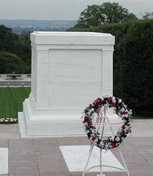 Tomb of the Unknown Soldier in Arlington National Cemetery