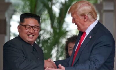 President Donald Trump meets Kim Jong Un of the Democratic People's Republic of Korea