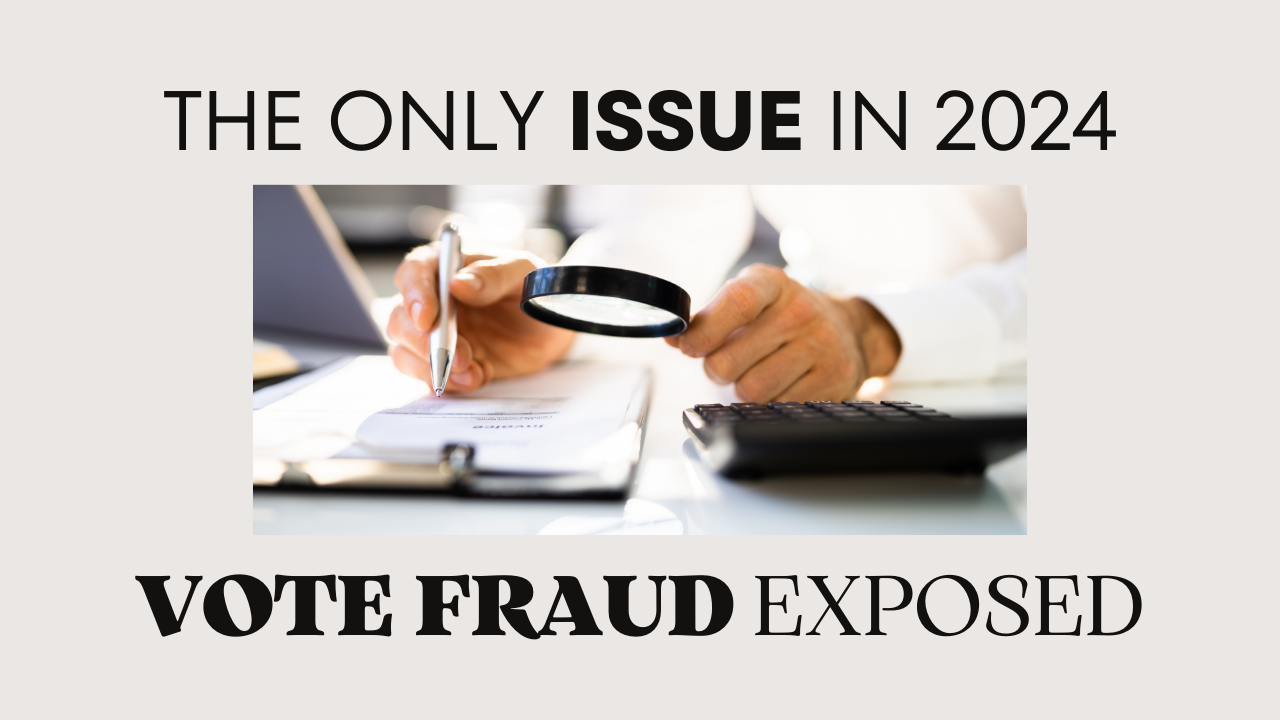 Vote fraud - the only issue that matters in 2024