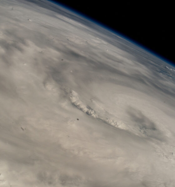 Hurricane Helene, looking down from the International Space Station