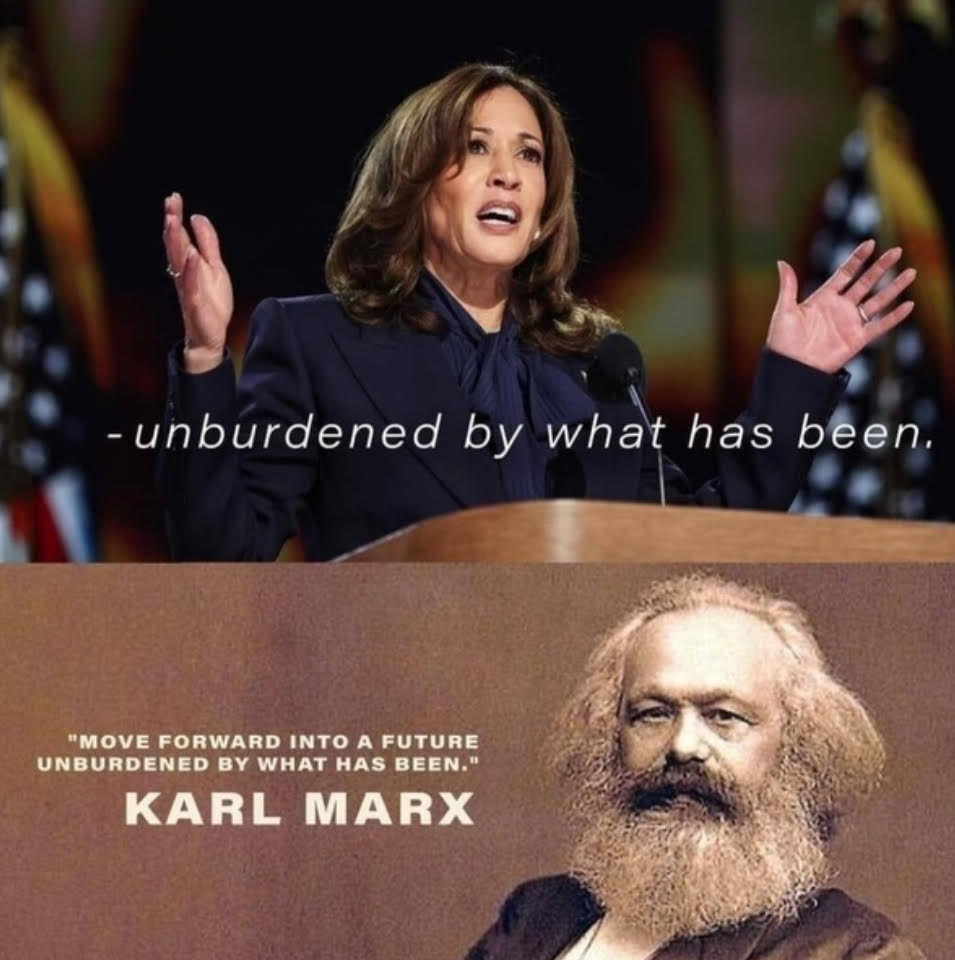 Kamala Harris and her true mentor, Karl Marx