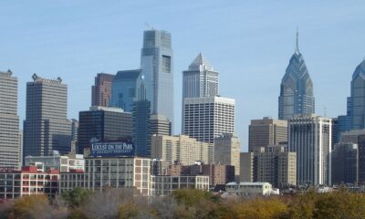 Philadelphia skyline from the South Street Bridge