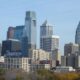 Philadelphia skyline from the South Street Bridge