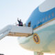 Donald and Melania Trump board Air Force One