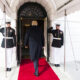 President Donald Trump enters the Diplomatic Receiving Room of the Whoute House on 17 March 2017