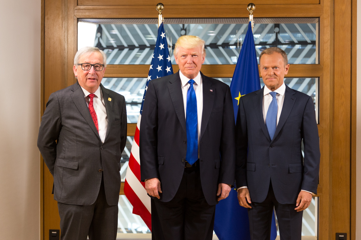 President Trump meets two European leaders in 2017