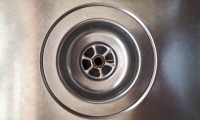 A kitchen sink drain