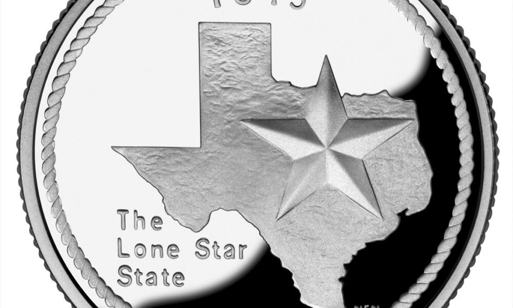 Texas quarter reverse