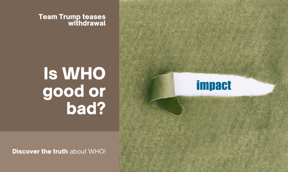 The Trump transition team has teased up withdrawal from WHO (World Health Organization) on Inauguration Day. Here's why.