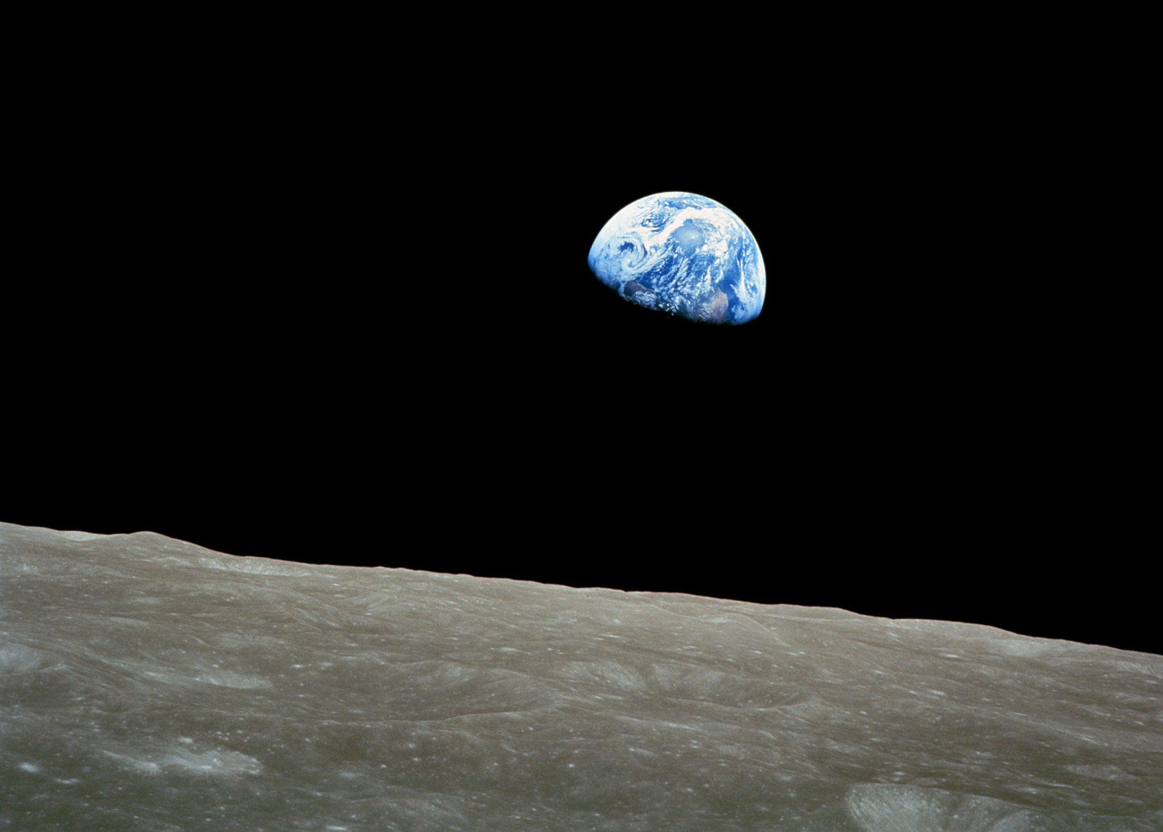 A NASA glory moment - Apollo 8 Earthrise by Astronaut Jim Lovell