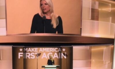 Pam Bondi, then Attorney General of Florida, addresses the Republican National Convention in 2016