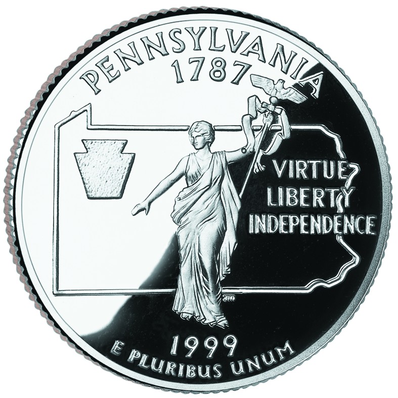 Pennsylvania quarter reverse