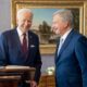 President Joe Biden with the President of Finland in Helsinki