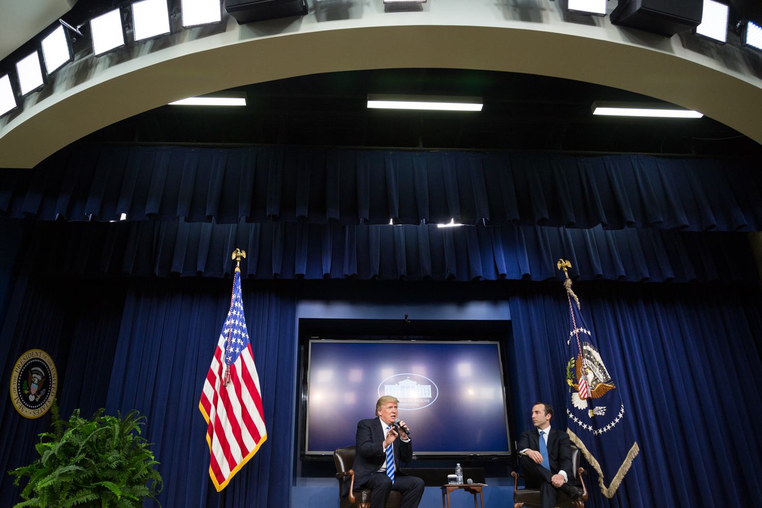 Donald Trump and Reed Cordish on CEO Town Hall held Tuesday April 4 2017