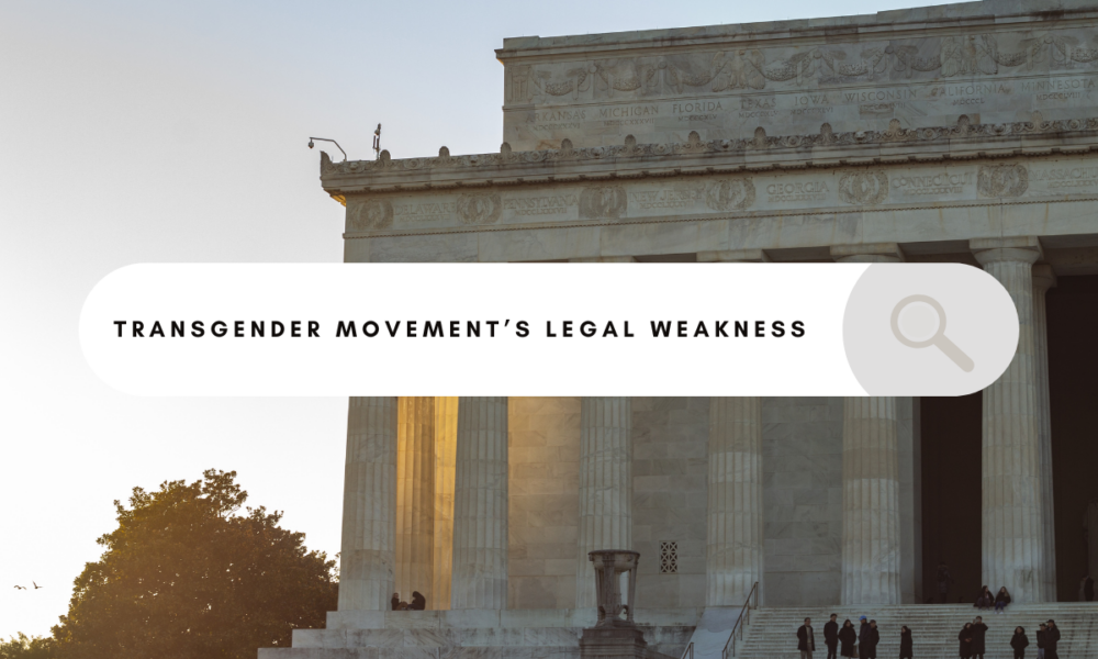 Transgender movement shows weakness