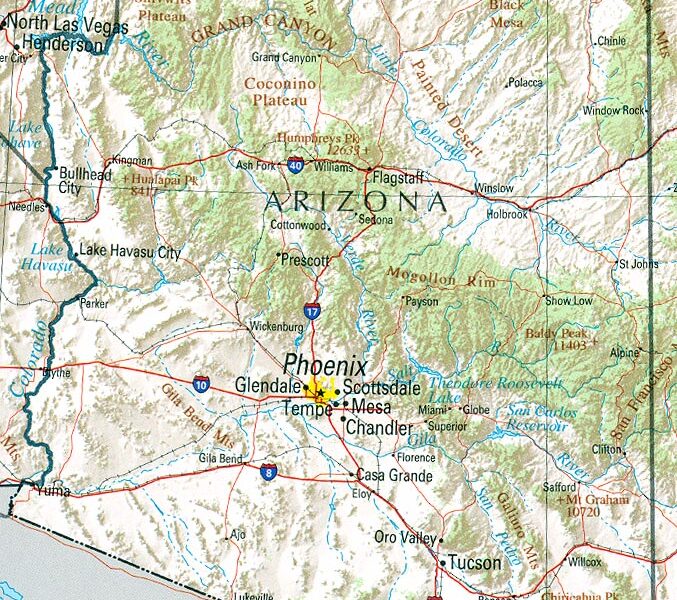 Arizona road map