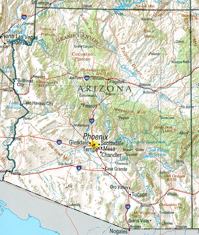 Arizona road map