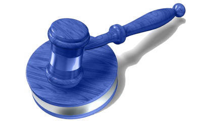 A gavel, symbol of the rule of law