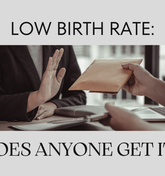 Low birth rate – does anyone get it?