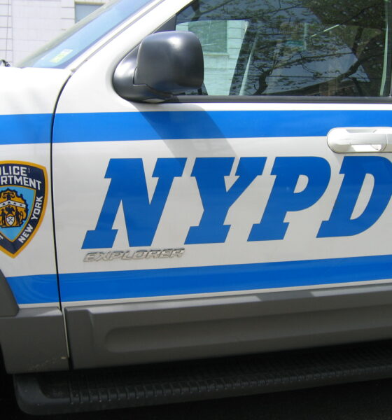 NYPD police cruiser in left profile