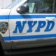 NYPD police cruiser in left profile