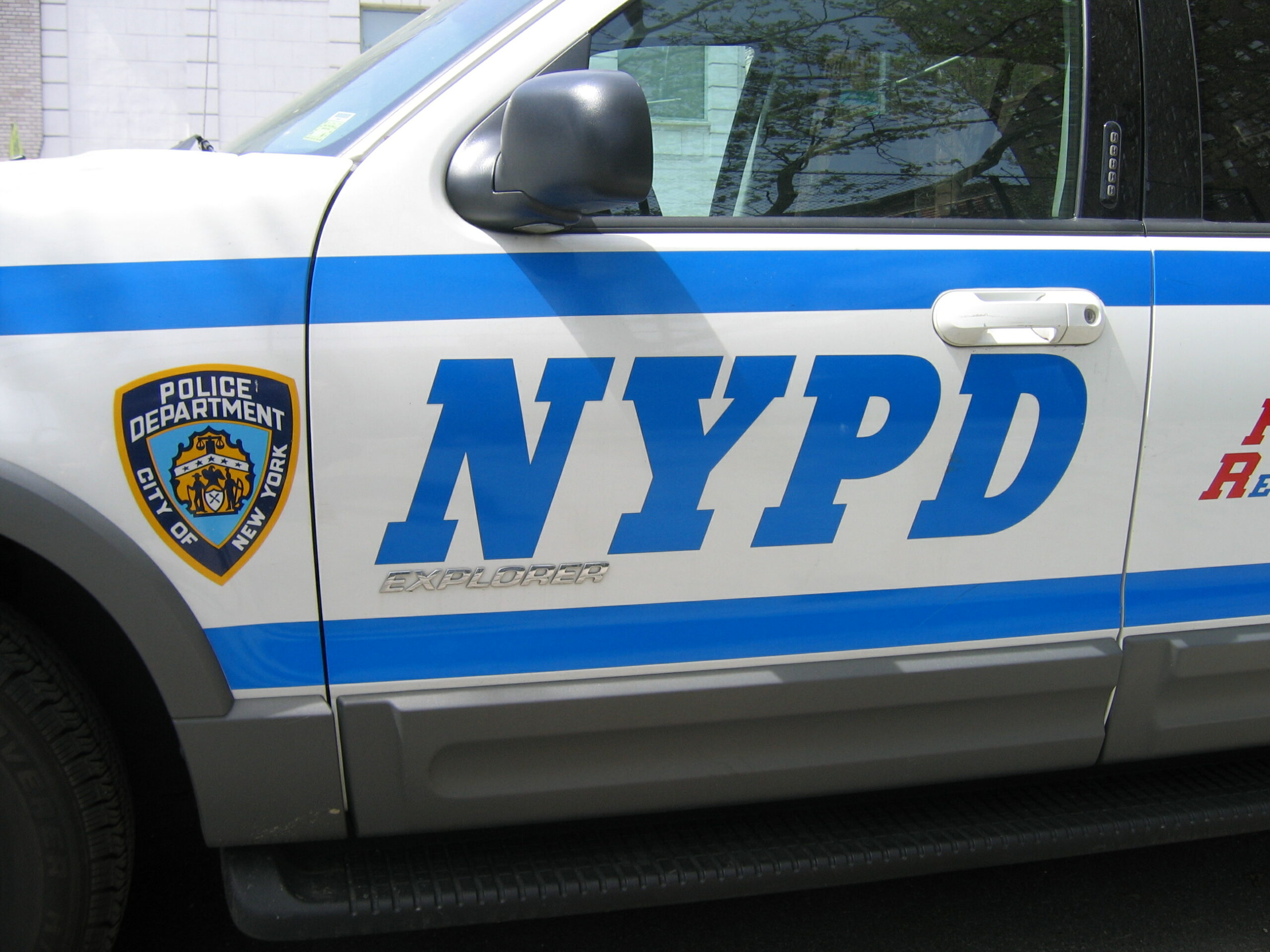 NYPD police cruiser in left profile