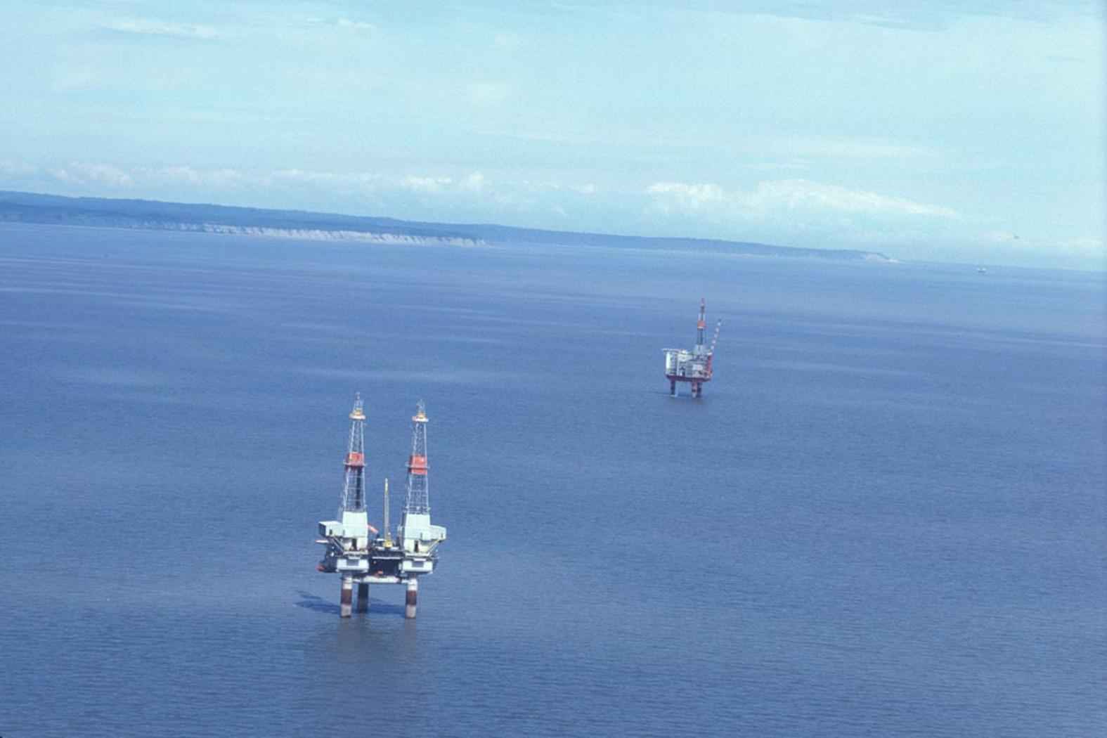 Offshore oil drilling rigs