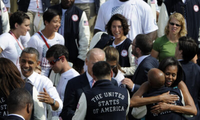 President Barack Obama and Vice-President Joe Biden welcome United States Olympic and Paralympic team members