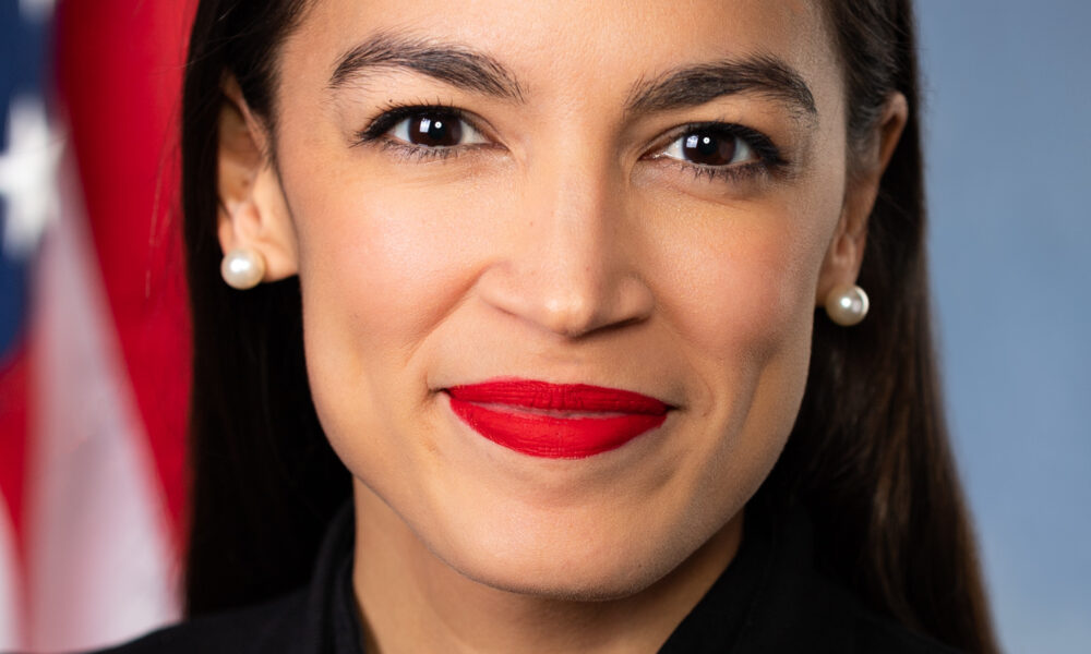 Rep. Alexandria Ocasio-Cortez (D-N.Y.) official portrait crop to headshot