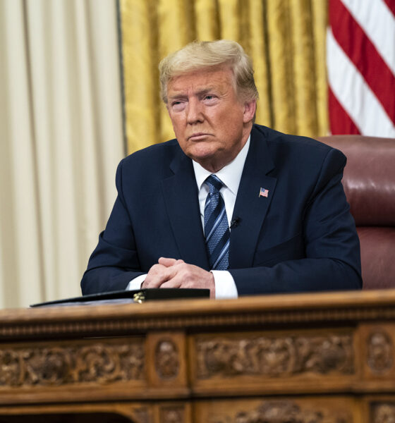 Trump addresses the nation from his desk