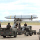 A Joint Air-to-Serface Standoff Missile (JASSM-ER) loading onto a B-1B Lancer