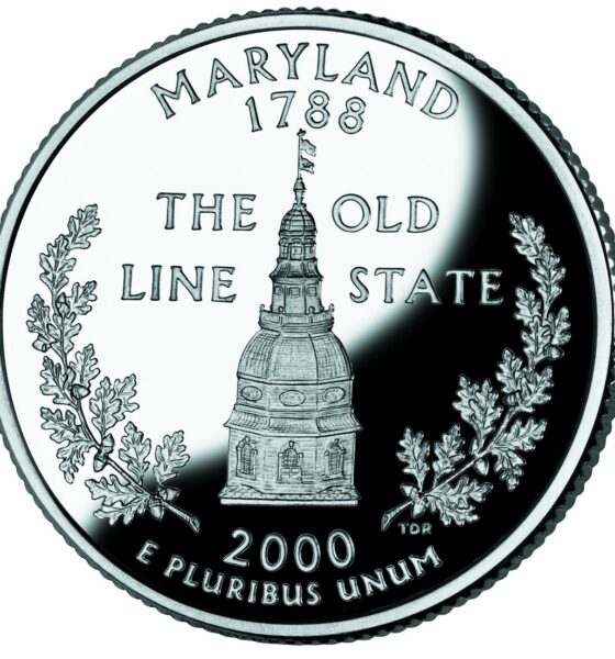 Maryland quarter reverse full circle