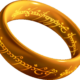 The One Ring carried by Frodo Baggins into the Land of Mordor in The Lord of the Rings: The Return of the King