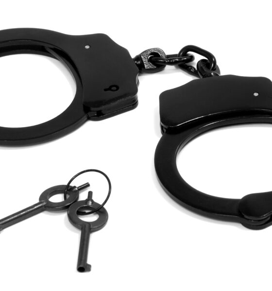 Handcuffs with keys, black