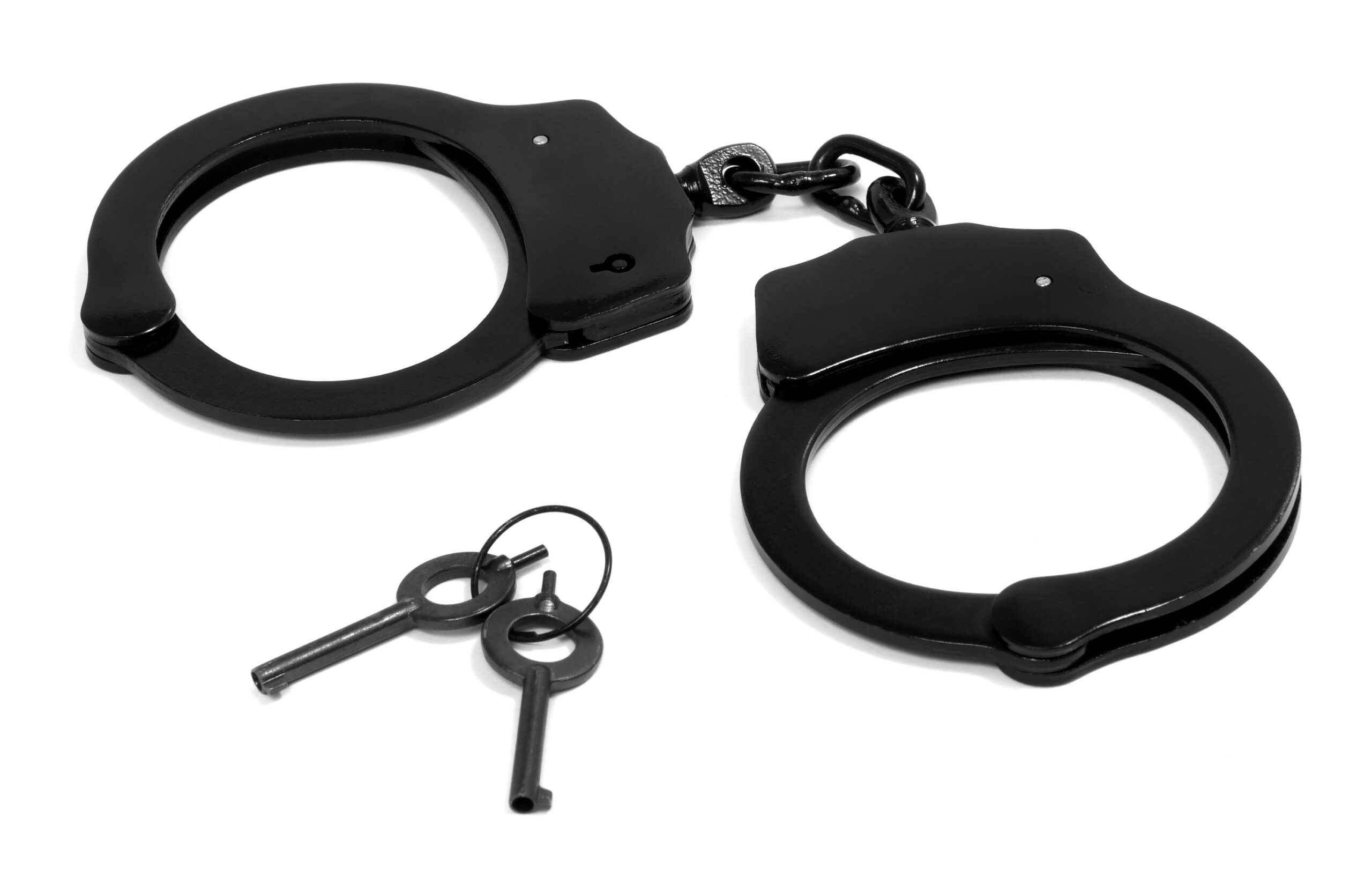 Handcuffs with keys, black